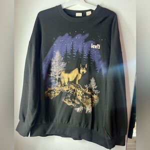 Levi's Oversized Wolf Crew Neck Sweatshirt